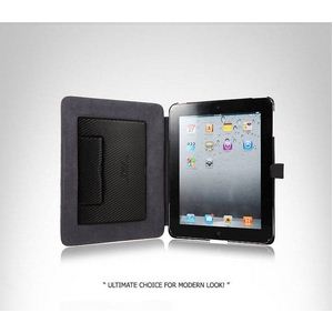 Z301iP2iPAD2 Prestige Genuine Carbon Leather case Black摜2XV