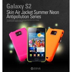 Z373GS2ZENUSi[kXj GALAXY S2 PX Air Jacket Neon h~SFhgp {dl̃MNV[SIIɑΉ Orange ittB1tj摜1