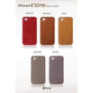 Z242i4iPhone4S^iPhone4 ΉP[X E`stime Bar {v Gold Brown摜2XV