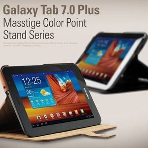 Z486GT7Galaxy Tab 7.0Plus masstige Color Point Stand-Real Black摜1