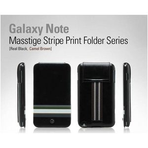 Z987GNTGALAXY Note SC-05DP[XBROWN Masstige Stripe Print Folder nhz_[t 摜3XV