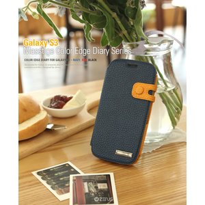 Z1251GS3lCr[Galaxy S3 Zenus Masstige color edge diary series 摜1