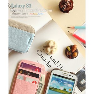 Z1254GS3Galaxy S3 Zenus Masstige E-note diary series iMNV[P[XjL摜1