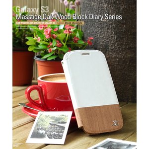 Z1260GS3Galaxy S3P[X Zenus Masstige Oak wood block diary series@蒠^Cv|ubN`R[g摜1