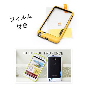 W1211GNTyWHITE+BLUEzGalaxy NoteiMNV[m[gjP[X Walnutt Bumper Series摜2XV