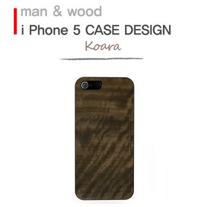 iPhone5iPhone5 Man & Wood Real wood case Genuine Koara@zCgt[ 摜1