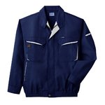 空調服　綿・ポリ混紡長袖作業着　K-500N　【カラー：ネイビー　 サイズ　L】