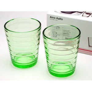 イッタラ　アイノアールト（ittala Aino Aalto）　タンブラー　アップルグリーン　ペア
