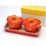 ル・クルーゼ （Le Creuset）   プチ ラムカンダムール セット オレンジ