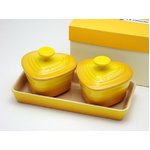 ル・クルーゼ （Le Creuset）   プチ ラムカンダムール セット ディジョンイエロー