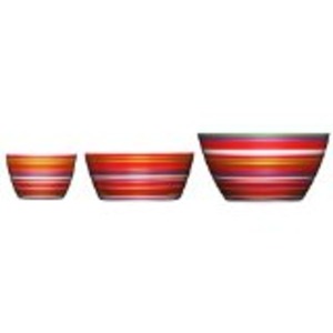 イッタラ iittala オリゴ Origo ボウル 3点セット レッド【冬季限定品】