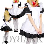 正統派☆ベーシックスタイルのリボンメイドワンピース/Mサイズ