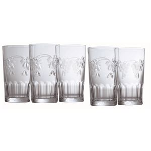 《ギフトラッピング対応》 【Bohemia Bacchus】ボヘミア バッカス タンブラー 5客 240ml SVL-902／5
