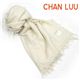 CHAN LUUi`[j Cashmere and Silk Scarf JV~AVNXJ[t 唻Xg[ }t[ GbOVF AC{[n BRH-SC-140^Eggshell摜ŏP