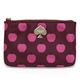 KATE SPADEiPCgXy[hj Flatiron Nylon SMALL FLAT POUCH Abvhbg `F[t iC }`|[`  fB[vbh^sN PWRU3337 644 Bacchus Red New York Apple摜ŏP