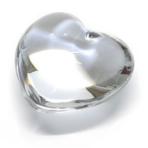 Baccarat（バカラ） クリアクリスタル製ハート オーナメント 可愛いくてキュート☆コロンとしたフォルムのハート ペーパーウェイト 1761531 Puffed Hearts Clear