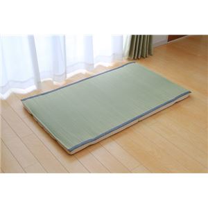 純国産 やわらかい草の敷きパッド 『デニム 素肌草 ベビー汗取P』 70×120cm