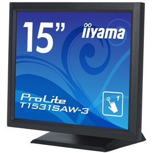 iiyama 15型液晶ディスプレイ ProLite T1531SAW-3 （超音波表面弾性波方式タッチパネル）マーベルブラック T1531SAW-B3