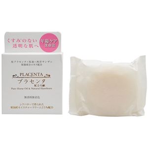 （まとめ買い）プラセンタ配合石鹸 80g×2セット