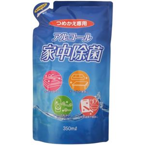 （まとめ買い）ティポス アルコール家中除菌 つめかえ専用 350ml×22セット
