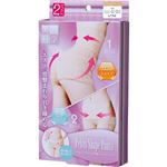 （まとめ買い）レースハイウエスト骨盤シェイプパンツ ナチュラルベージュ L-LL×2セット