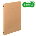（まとめ）TANOSEE フラットファイル バインダー 2穴 E A4タテ 150枚収容 イエロー 10冊入×20パック