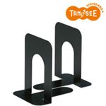 （まとめ）TANOSEE ブックエンド T型 中 ブラック 30組
