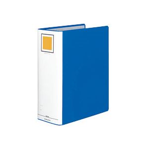 （まとめ）チューブファイル＜エコ＞ 片開き A4タテ 100mmとじ 青 10冊