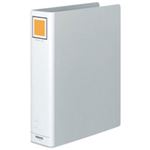 （まとめ）チューブファイル＜エコ＞ 片開き A4タテ 60mmとじ シルバー 10冊