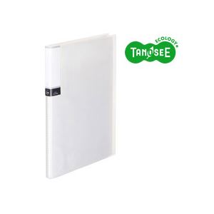 （まとめ）TANOSEE クリアブック（透明表紙） A4タテ 24ポケット クリア 40冊