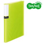 （まとめ）TANOSEE クリアブック（透明表紙） A4タテ 36ポケット グリーン 30冊