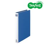 （まとめ）TANOSEE 両開きパイプ式ファイル A4タテ 20mmとじ 青 10冊