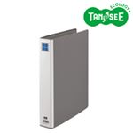 （まとめ）TANOSEE 片開きパイプ式ファイルE A4タテ 30mmとじ グレー 30冊