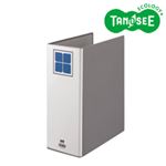 （まとめ）TANOSEE 片開きパイプ式ファイルE A4タテ 100mmとじ グレー 30冊