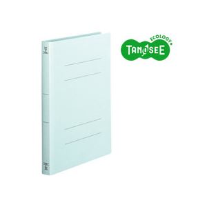 （まとめ）TANOSEE フラットファイル バインダー 2穴 ＜厚とじW＞A4タテ 250枚収容 青 10冊入×10パック