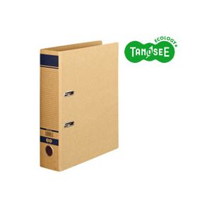 （まとめ）TANOSEE 保存用レバーアーチ式ファイル A4タテ 背幅77mm 12冊
