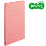 （まとめ）TANOSEE フラットファイル バインダー 2穴 ＜スタンダードカラー＞A4タテ 150枚収容 ピンク 10冊入×20パック