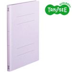 （まとめ）TANOSEE フラットファイル バインダー 2穴 ＜スタンダードカラー＞A4タテ 150枚収容 紫 10冊入×20パック