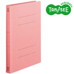 （まとめ）TANOSEE フラットファイル バインダー 2穴 ＜厚とじW＞A4タテ 250枚収容 ピンク 10冊入×20パック