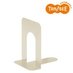 （まとめ）TANOSEE ブックエンド T型 大 ライトグレー 20組