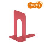 （まとめ）TANOSEE ブックエンド T型 特大 コーラルレッド（赤） 20組