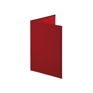 （まとめ）証書ファイル 布クロス貼りタイプ 二つ折りタイプ A4 赤 10冊