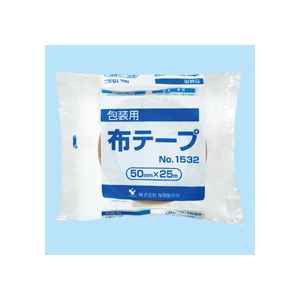 （まとめ）包装用布テープ No.1532 50mm×25m 30巻