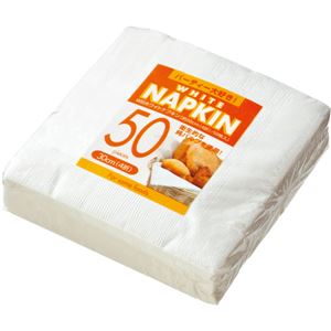 （まとめ） アートナップ ホワイトナプキン 4つ折 30cm WB-23 1セット（500枚：50枚×10パック） 【×2セット】