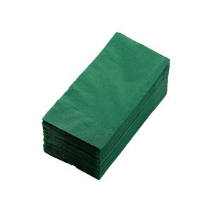 （まとめ） カラーナプキン 2PLY 8つ折 イタリアグリーン 2PLU-28C-G 1パック（50枚） 【×10セット】