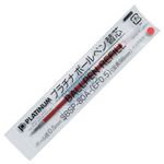 （まとめ） プラチナ 油性ボールペン替芯（なめらかインク） 0.5mm 赤 SBSP-80A（EF05）#2 1セット（10本） 【×5セット】