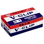（まとめ） ミツヤ テトンボ Vクリップ 大 29mm ゴールド V-501 1箱（約500本） 【×10セット】