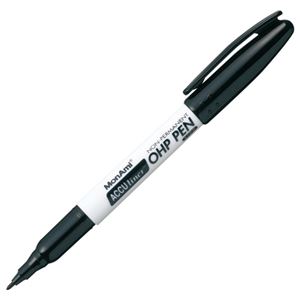（まとめ） モナミ ACCU LINER OHP PEN X-FINE 黒 12901 1本 【×60セット】