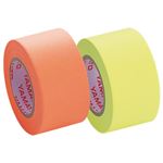 （まとめ） ヤマト メモック ロールテープ つめかえ用 25mm幅 レモン＆オレンジ WR-25H-6C 1パック（2巻） 【×15セット】