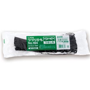 （まとめ） ライオン事務器 つづりひも 450mm うるし先 スフ糸16本織 No.184 1パック（100本） 【×10セット】